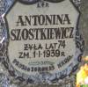 Antonina Szostkiewicz, died 1939
